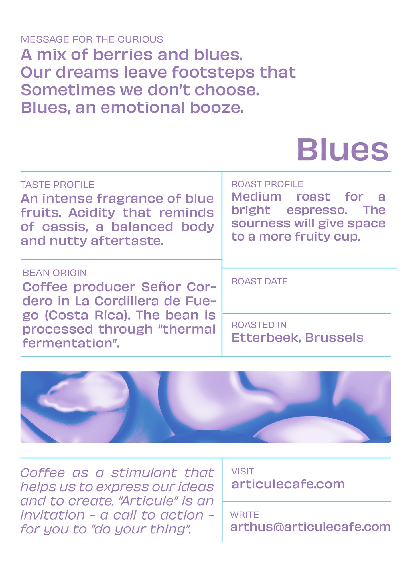 Blues - cassis and blueberry